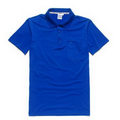 Fashion unisex short sleeve polo with pocket